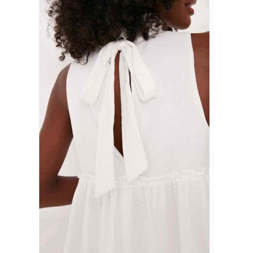 NWOT Tuckernuck Pomander Place White Gauze Cotton Morgan Swing Dress Size XS - Picture 4 of 6